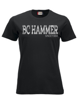 Clique NEW CLASSIC-T Damen - schwarz - silbernes Logo