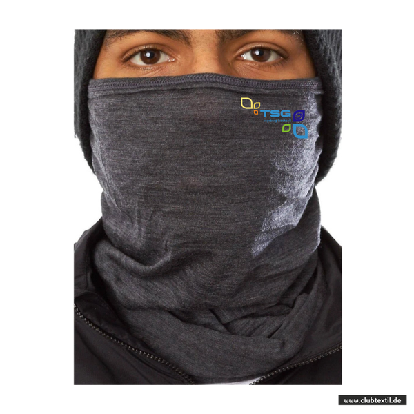 Daiber Schlauchschal - schwarzgrau meliert - TSG Hochzoll