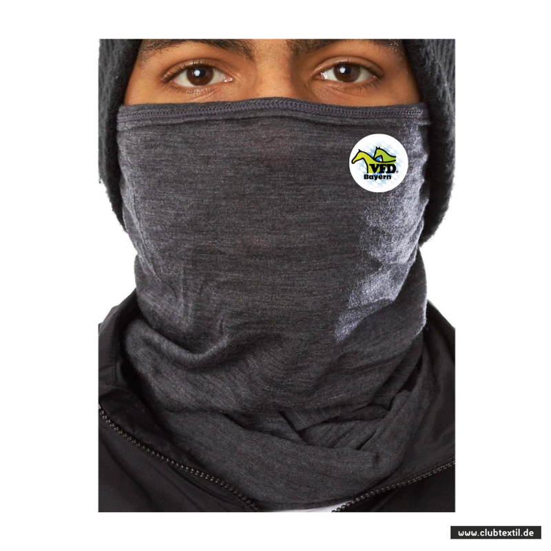 Daiber Schlauchschal - schwarzgrau meliert - VFD e.V. Bayern