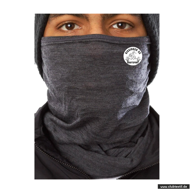 Daiber Schlauchschal - schwarzgrau meliert - Kissinger SC e.V. - Kraftsport