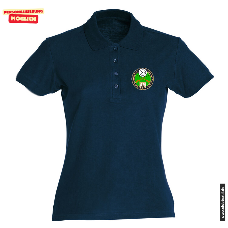 Clique POLO - Damen - marine - KK-Schützen Mering e.V.