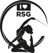 CT Badelatschen "I love RSG" - schwarz/weiß - Tänzerin Logo