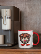 Tasse Tiertasse Hundetasse Mops mit Spruch "Must Have"