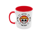Tasse Comic Motivtasse One Piece rot Tasse mit Spruch "One Piece - One Day"