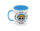 Tasse Comic Motivtasse One Piece hellblau Tasse mit Spruch "One Piece - One Day"