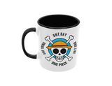 Tasse Comic Motivtasse One Piece hellblau Tasse mit Spruch "One Piece - One Day"