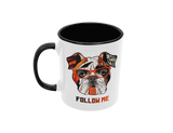 Tasse Tiertasse Hundetasse Bulldoge mit Spruch "Follow Me"