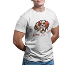T-Shirt Unisex Hunde T-Shirt Golden Retriever mit Spruch "Never Walk Alone"