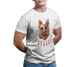 T-Shirt Unisex Hunde T-Shirt Schäferhund mit Spruch "Together Strong"