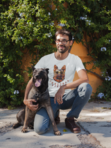 T-Shirt Unisex Hunde T-Shirt Schäferhund mit Spruch "Together Strong"
