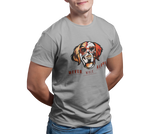 T-Shirt Unisex Hunde T-Shirt Golden Retriever mit Spruch "Never Walk Alone"