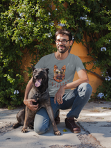 T-Shirt Unisex Hunde T-Shirt Schäferhund mit Spruch "Together Strong"