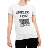 T-Shirt Damen Sport oder Fan T-Shirt Fußballgott "Spielerfrau"