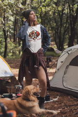 T-Shirt Damen Hunde T-Shirt Golden Retriever mit Spruch "Never Walk Alone"