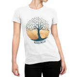 T-Shirt Damen Hobby Yoga T-Shirt mit Spruch: "No Tree No Life" Lebensbaum
