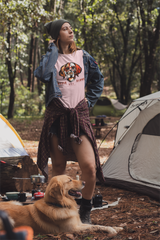 T-Shirt Damen Hunde T-Shirt Golden Retriever mit Spruch "Never Walk Alone"