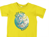 T-Shirt Kinder Kinder T-Shirt Einhorn Blue mit Spruch "Ride The Rainbow" 3 Farbstellungen