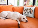 Kissen Hunde Motivkissen Dackel mit Spruch "Together Forever"