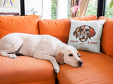 Kissen Hunde Motivkissen Golden Retriever mit Spruch "Never Walk Alone"