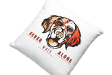 Kissen Hunde Motivkissen Golden Retriever mit Spruch "Never Walk Alone"
