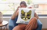 Kissen Katzen Motivkissen Katze mit Spruch "Cat Walk"