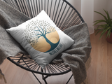 Kissen Hobby Motivkissen Yoga mit Spruch "No Tree No Life" Lebensbaum