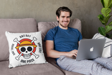 Kissen Comic Motivkissen One Piece rot mit Spruch "One Piece - One Day"
