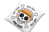 Kissen Comic Motivkissen One Piece rosa mit Spruch "One Piece - One Day"