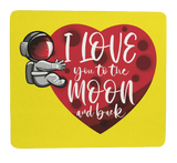 Mousepad Liebe Mousepad für Verliebte mit Spruch "I Love you to the Moon"