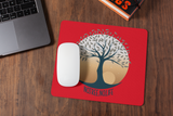 Mousepad Hobby Yoga Mousepad mit Spruch "No Tree No Life" Lebensbaum