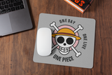 Mousepad Comic One Piece rosa Mousepad mit Spruch "One Piece - One Day"