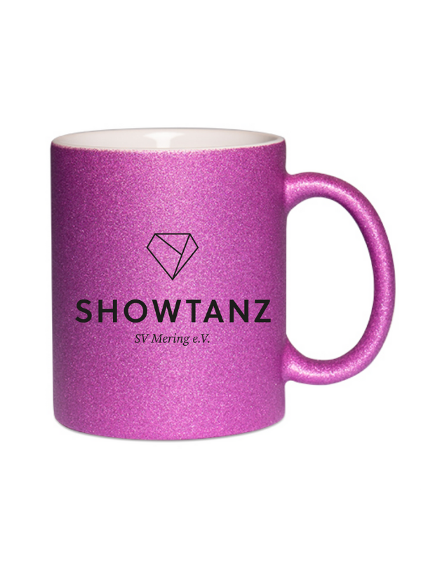 CT Glitzer-Tasse SV Mering e.V. - Showtanz - pink