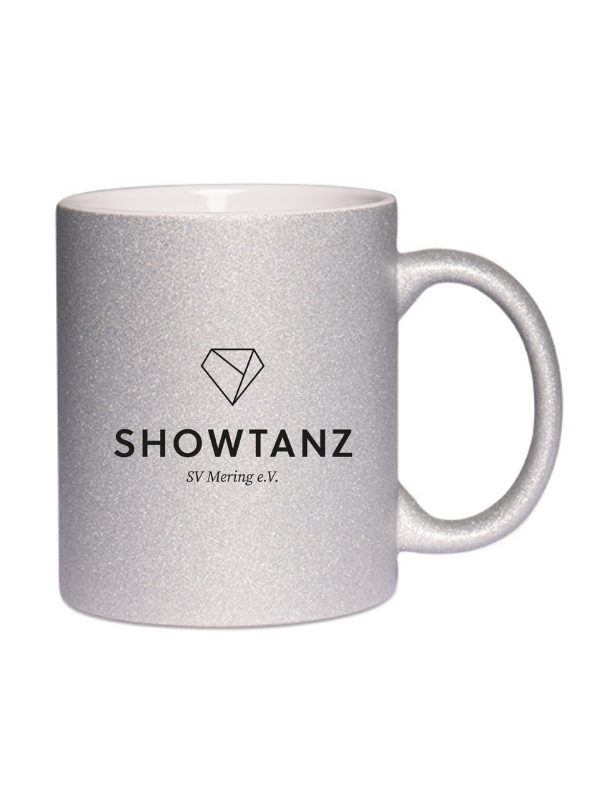 CT Glitzer-Tasse SV Mering e.V. - Showtanz - silber