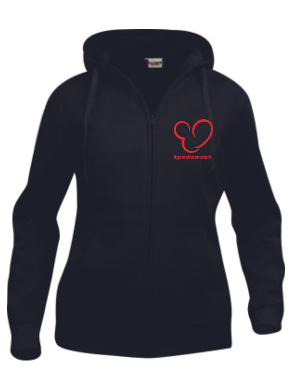 Clique BASIC Hoody Full zip Damen schwarz