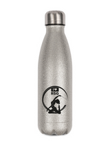 CT Glitzer-Thermoflasche "I love RSG" - Tänzerin kniend - silber