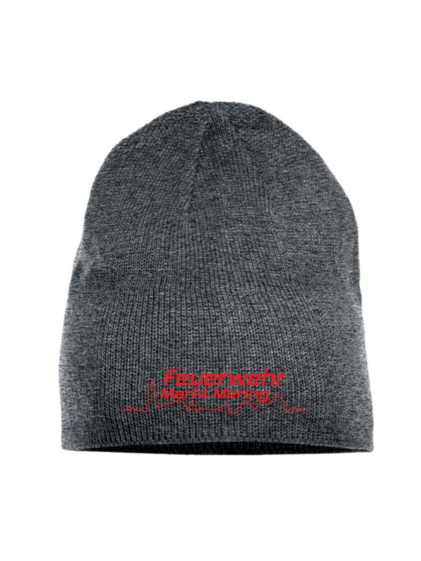 Clique Strickmütze - grau - Freiwillige Feuerwehr Markt Mering