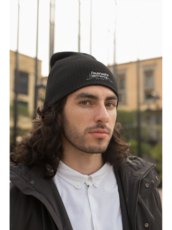 Clique Strickmütze - schwarz - Freiwillige Feuerwehr Markt Mering