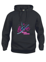 Clique BASIC Hoody Kinder schwarz mit Love Logo