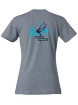 Clique BASIC-T Kinder grau mit Love Logo türkis