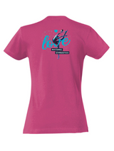 Clique BASIC-T Kinder pink mit Love Logo türkis