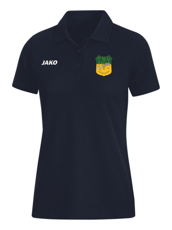 Jako BASE Polo Damen mit Patch-Logo - TSV Lützelburg - schwarz