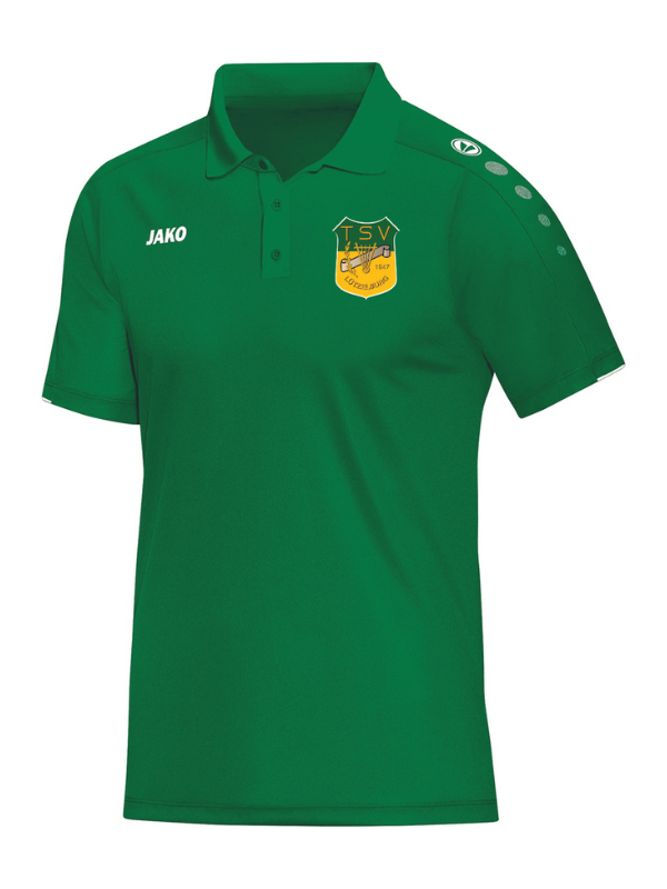 Jako BASE Polo Herren mit Patch-Logo - TSV Lützelburg - grün