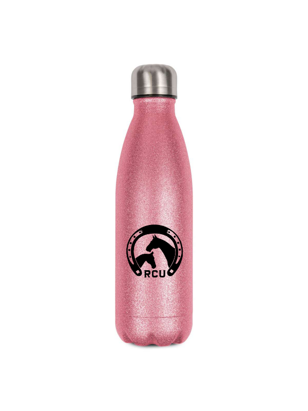 CT Glitzer-Thermoflasche Reitclub Ulrichshof - rosa