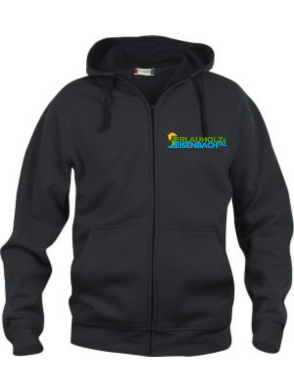 Clique BASIC Hoody Full zip Herren schwarz