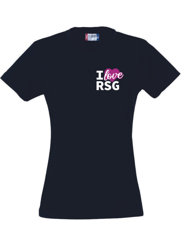 Clique BASIC-T Damen schwarz mit Love Logo