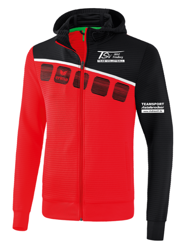Erima 5-C Trainingsjacke mit Kapuze Herren