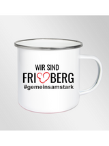 CT Emailletasse Wir sind Friedberg