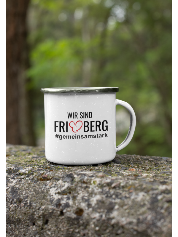 CT Emailletasse Wir sind Friedberg