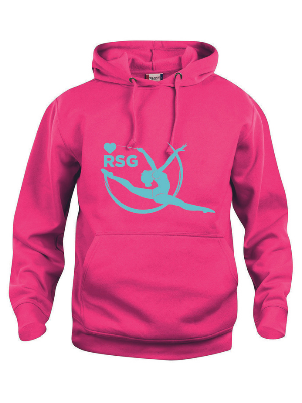 Clique BASIC Hoody Kinder pink Tänzerin springend türkis