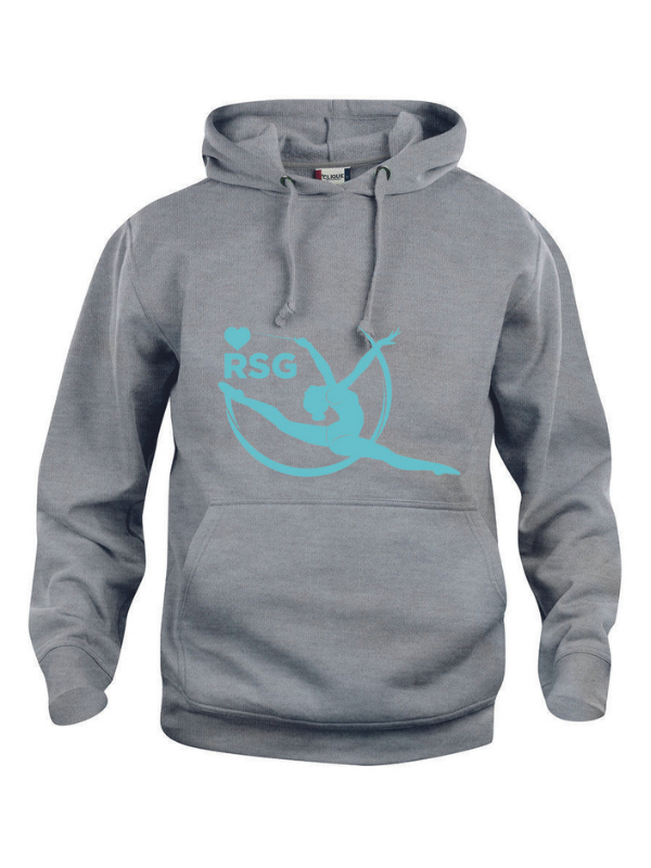 Clique BASIC Hoody Kinder grau Tänzerin springend türkis